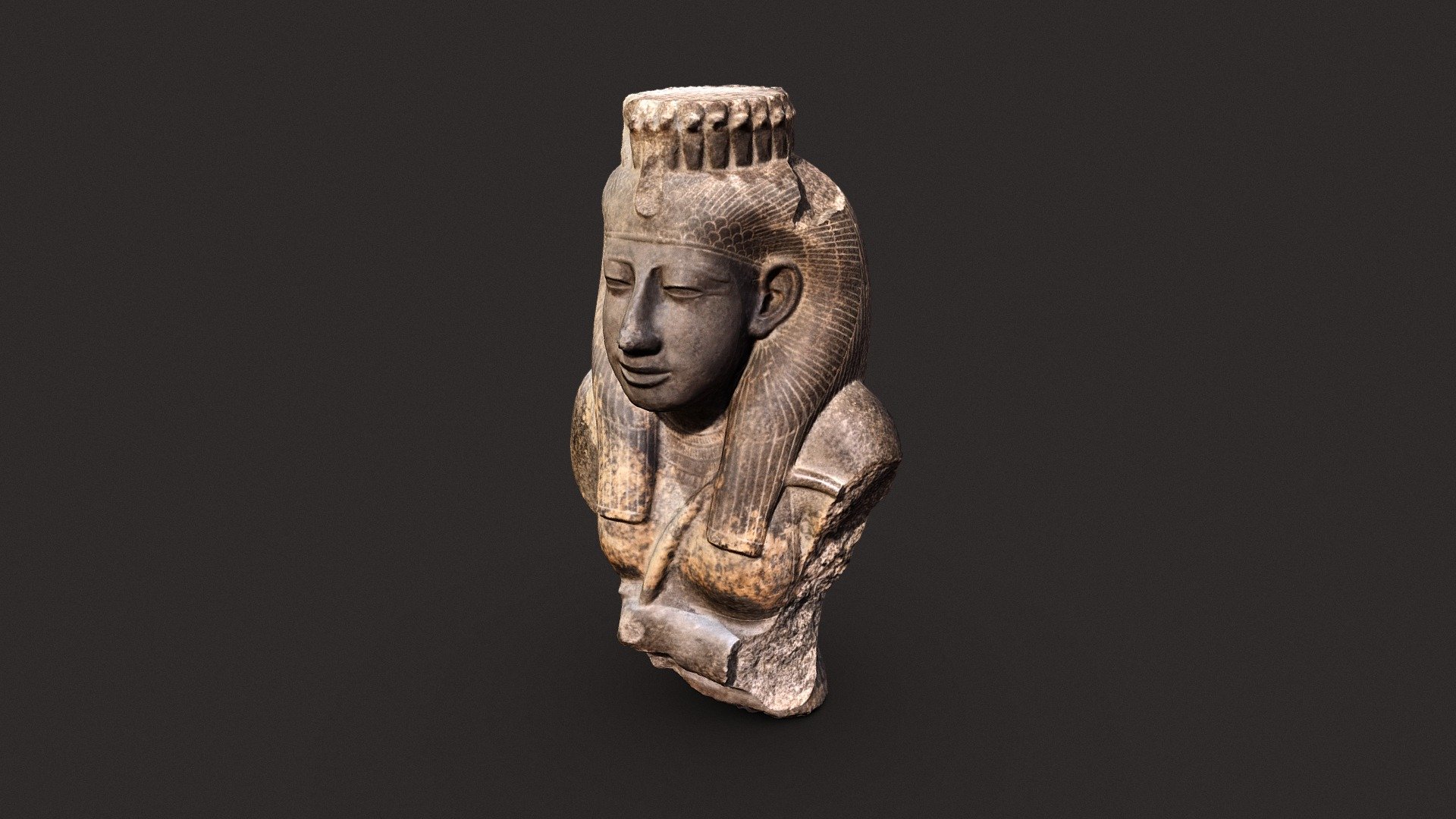 A statue of Shepenwepet II or Amenirdis II