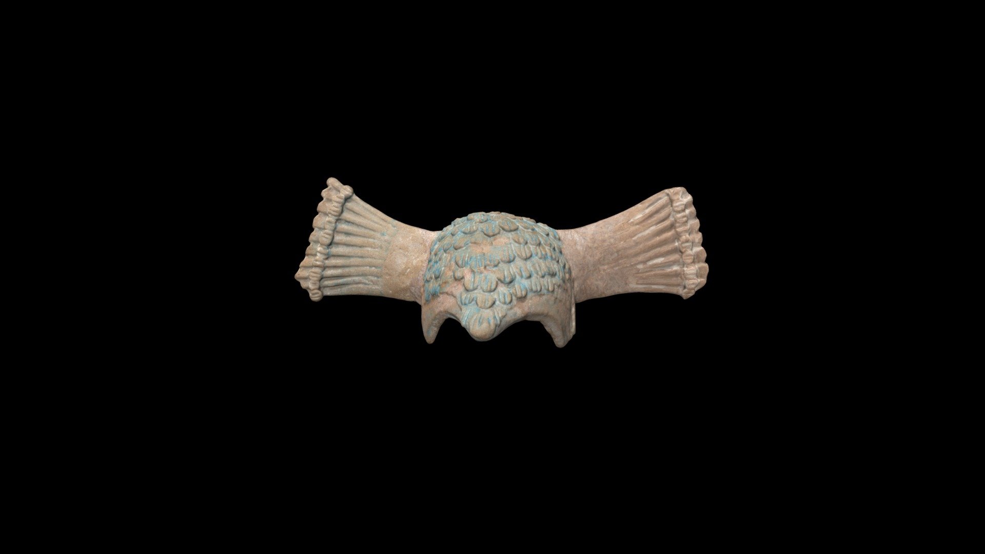 1963.93.b Warrior Figurine Headdress