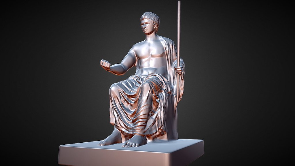 MODEL-07 Statue Of Augustus As Jupiter Haris