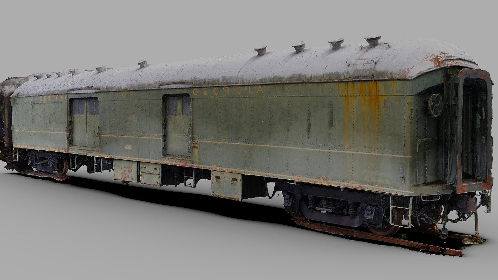 Central of Georgia Baggage Car (Free Raw Scan)