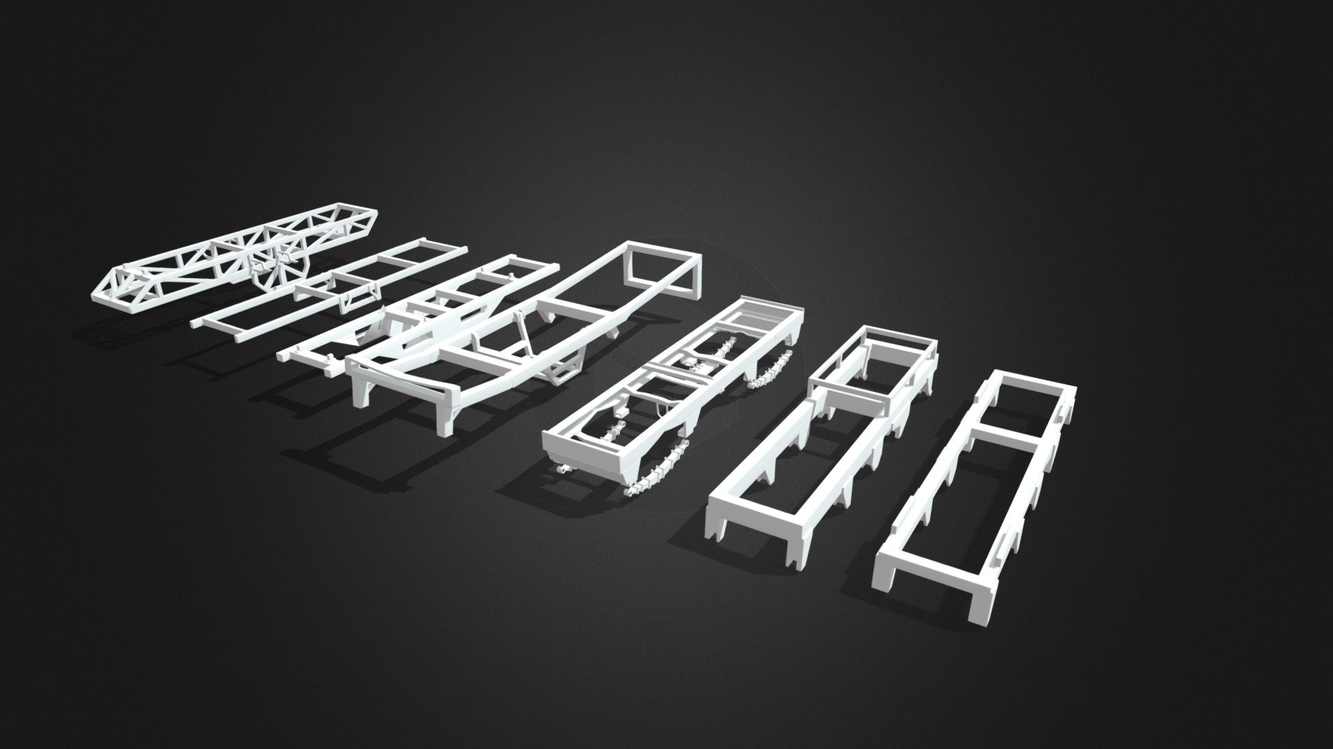 Multiple Accurate Monster Truck Chassis