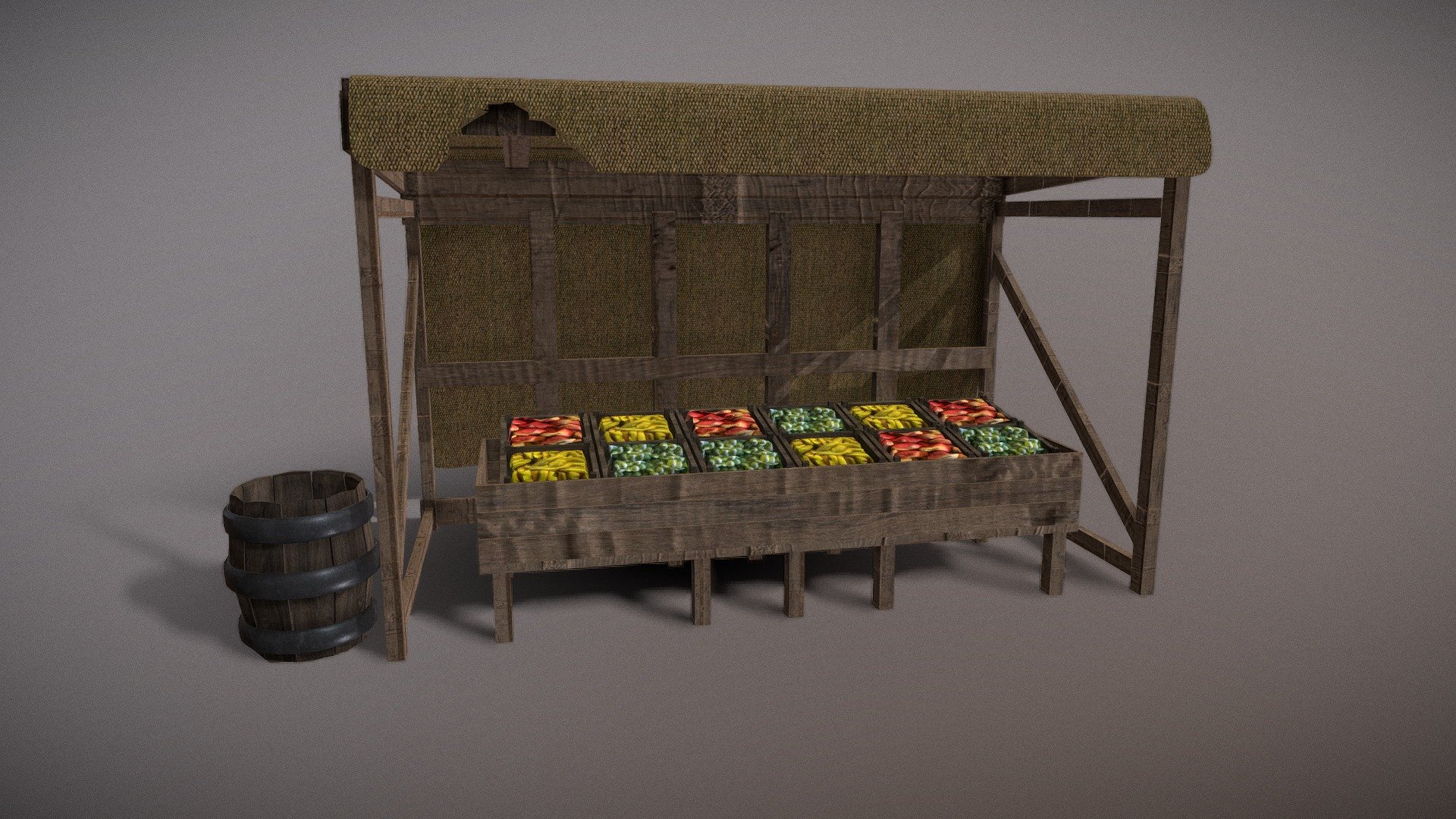 Medieval Market Stall