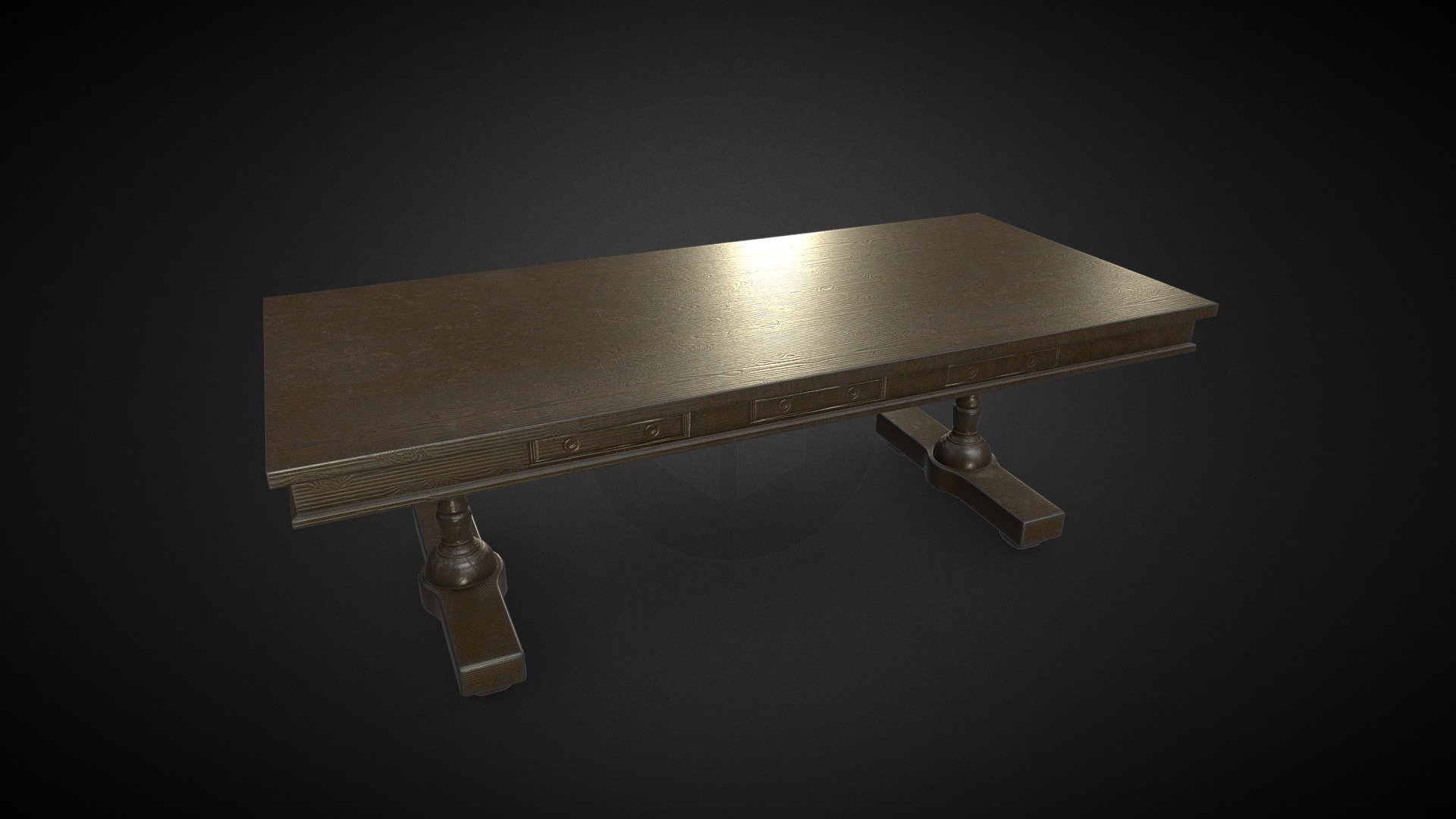 Game Ready - Antique Library Table