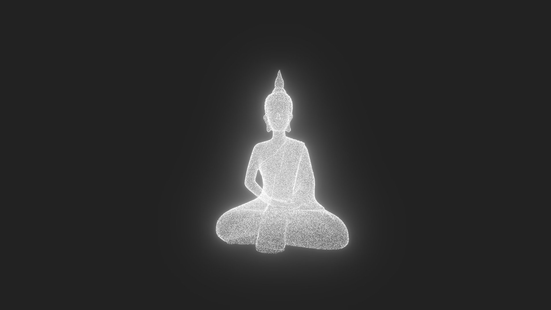 Sit luminous Buddha