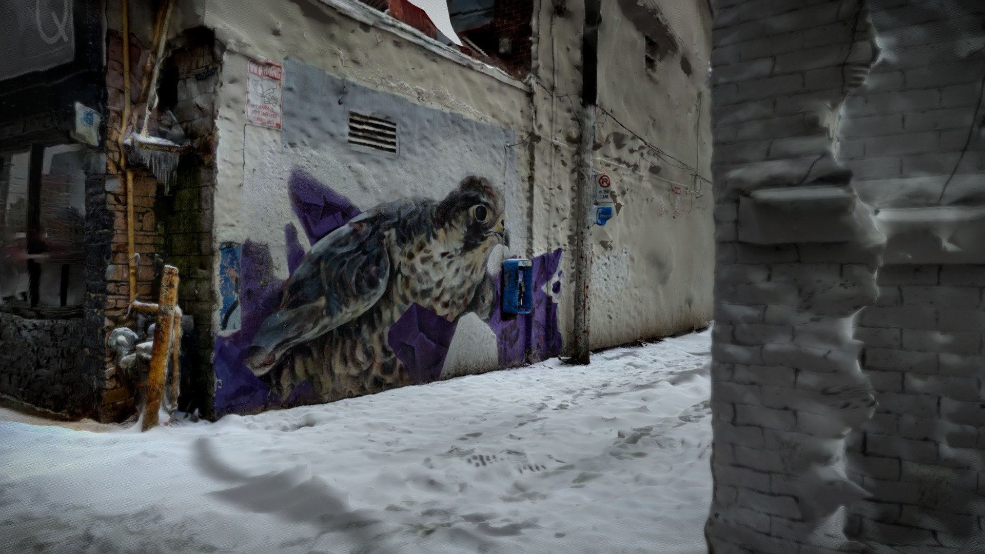 Jarus bird lane mural, Toronto
