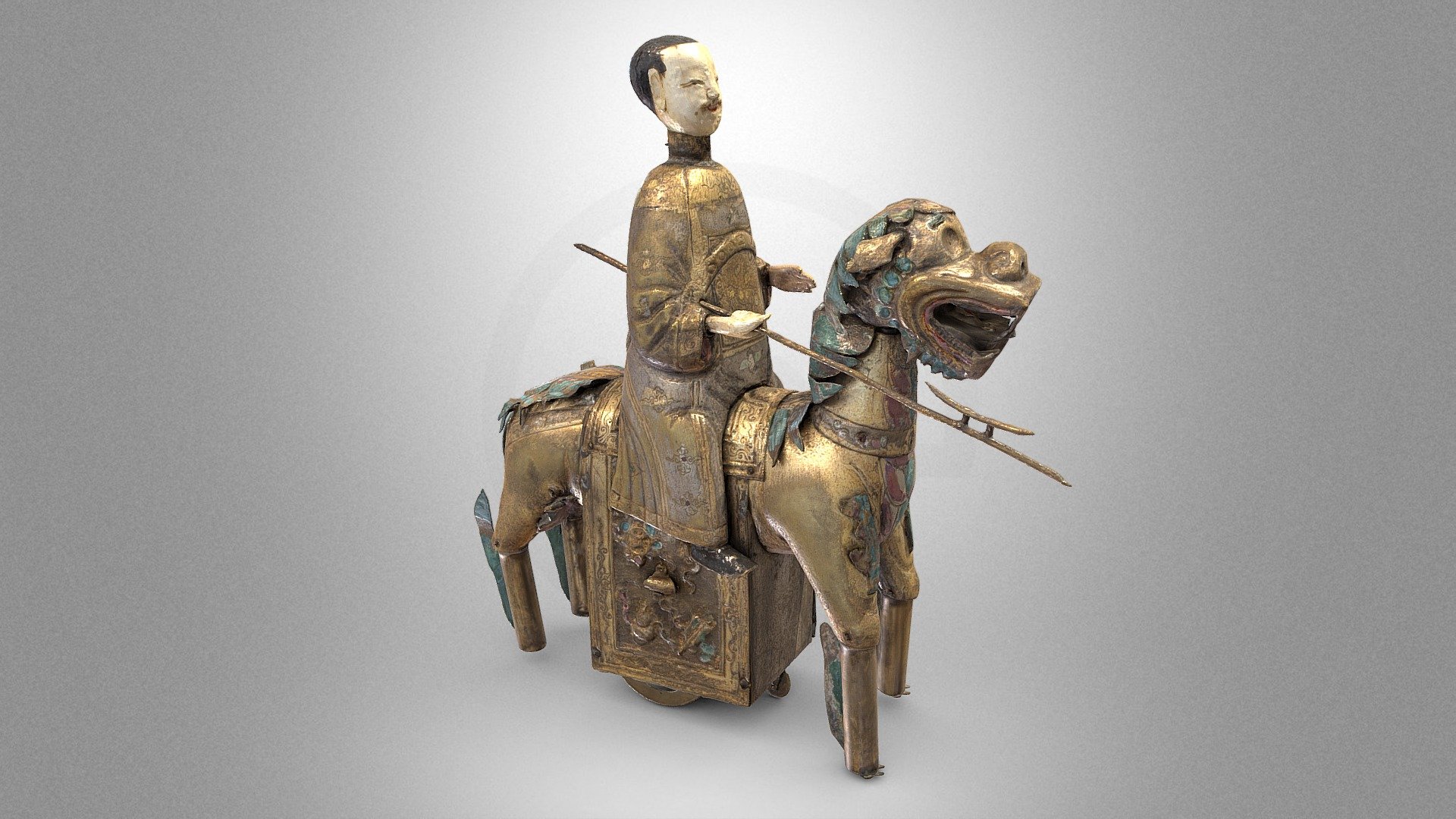 Mechanically articulated doll – a man