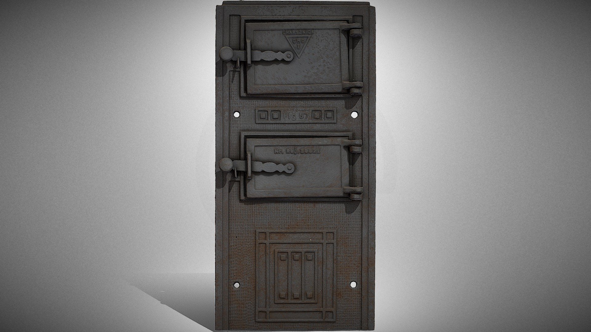 Stove door from the house of Szymon Kluger