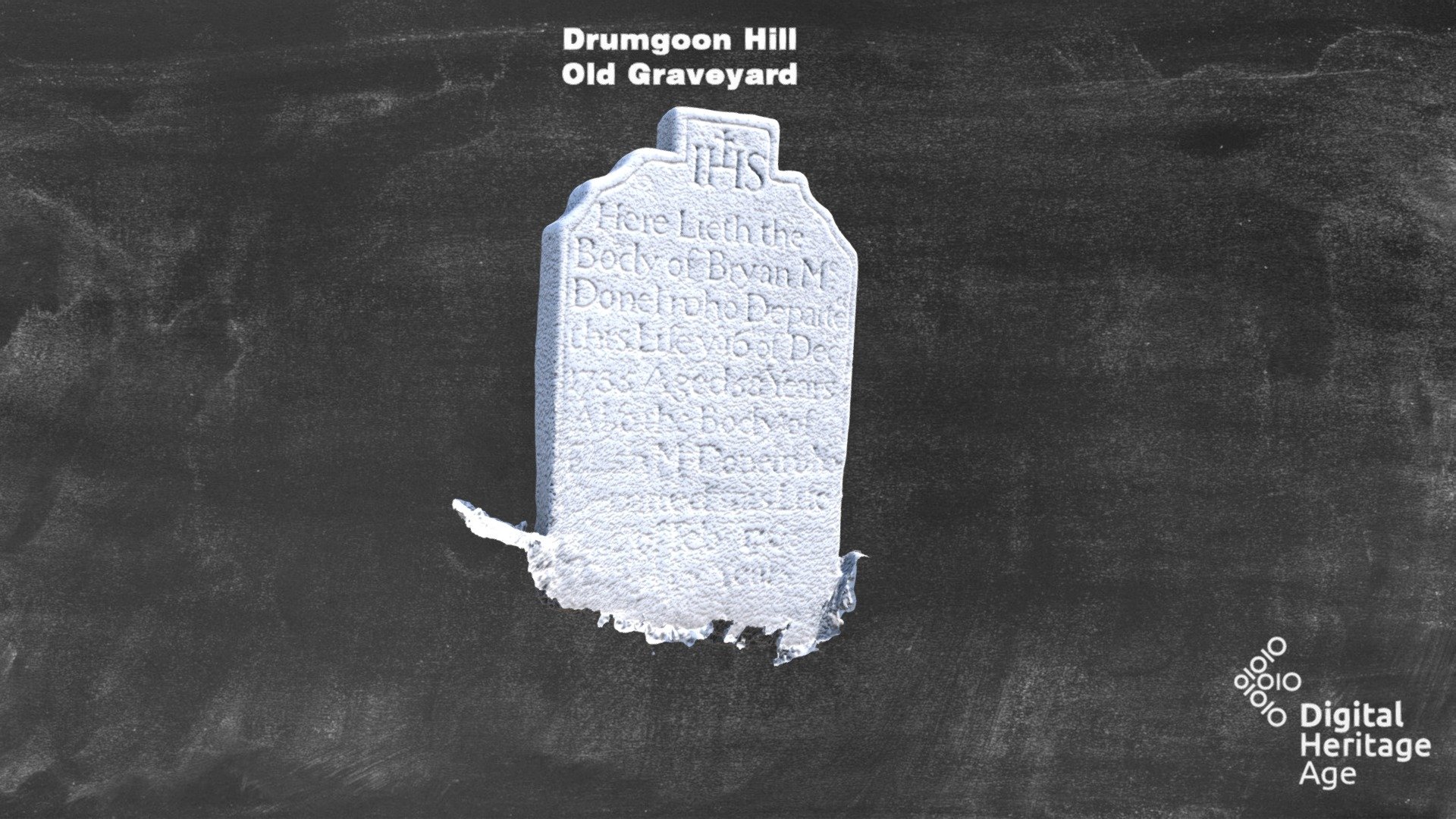 Drumgoon Hill - Old Graveyard Headstone 581