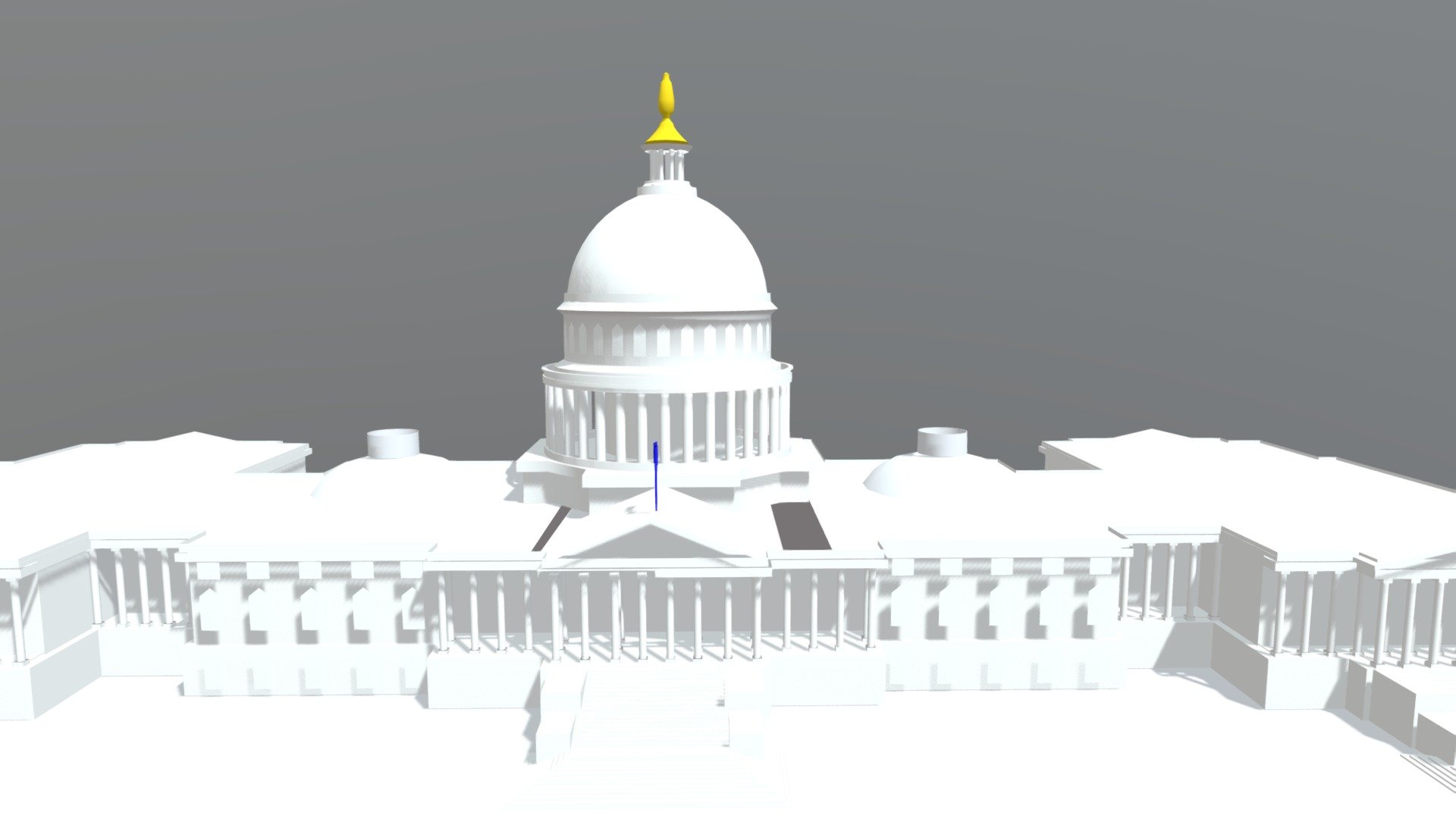 Low poly Capital Building