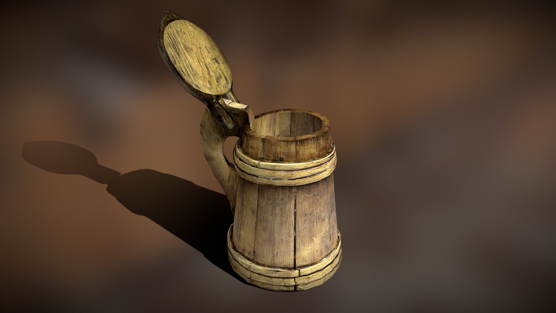 Wooden tankard - 16th century