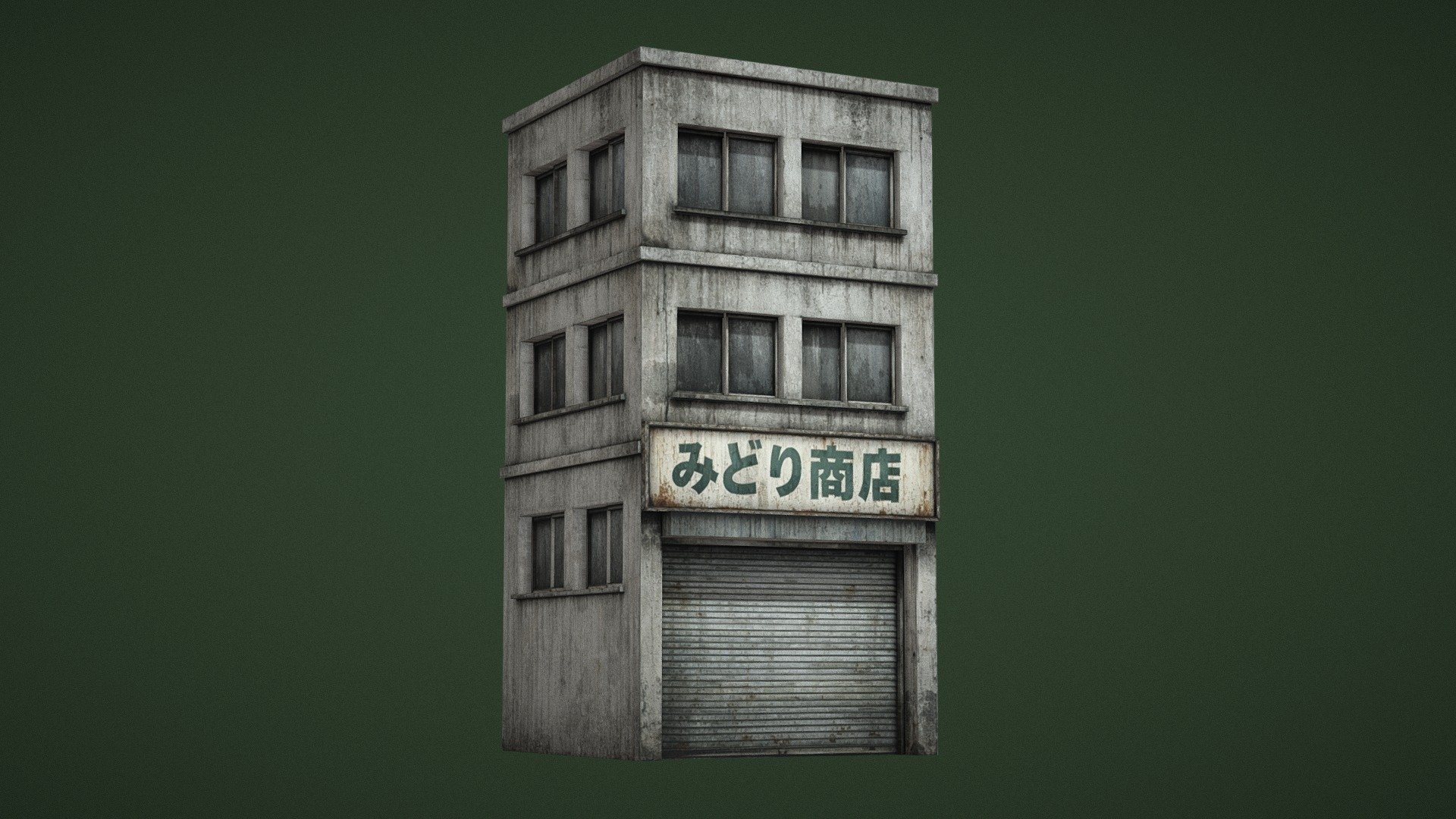 Old Japanese Store | Lowpoly