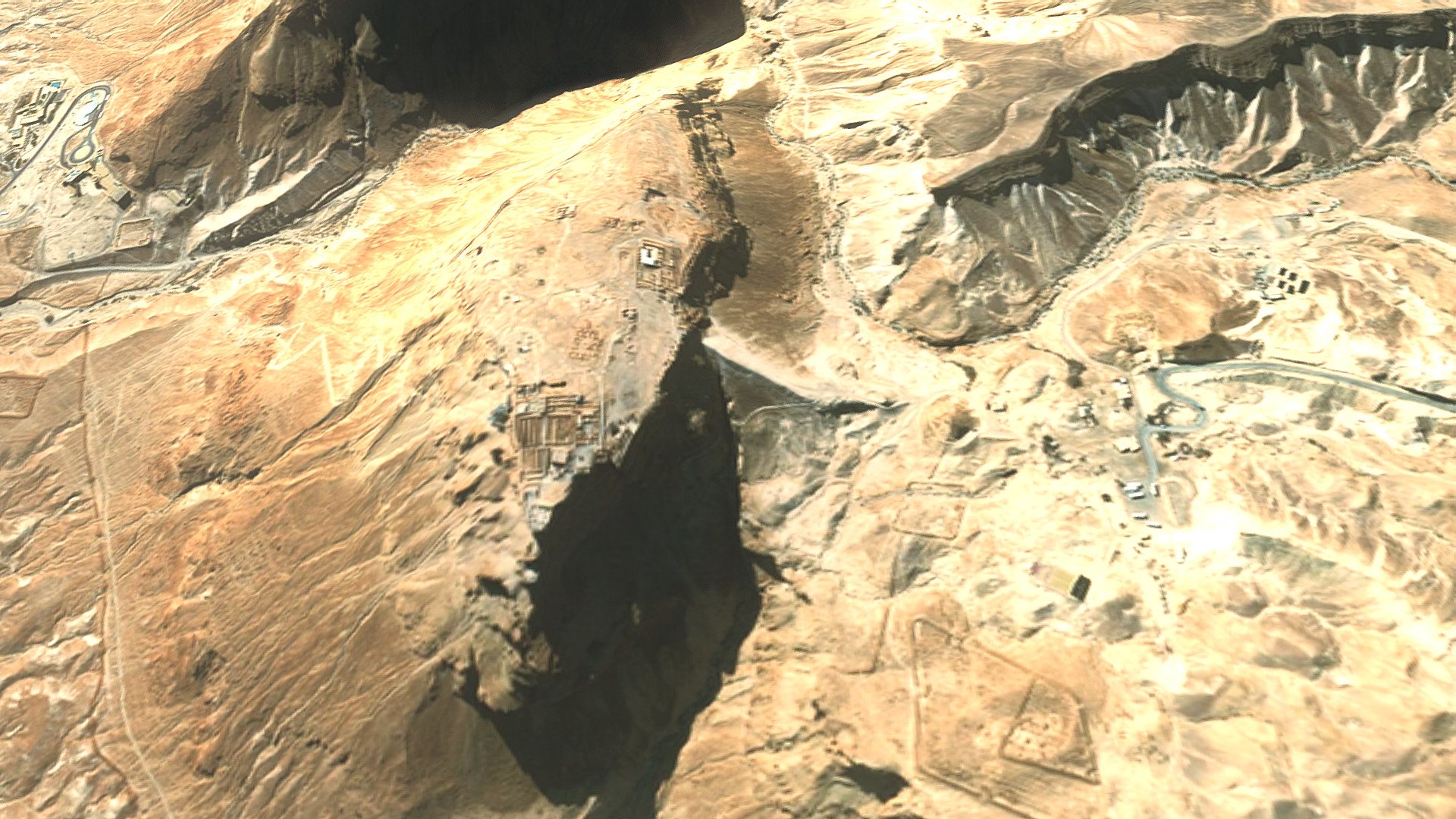 Masada and Mountain with Dead Sea - Israel