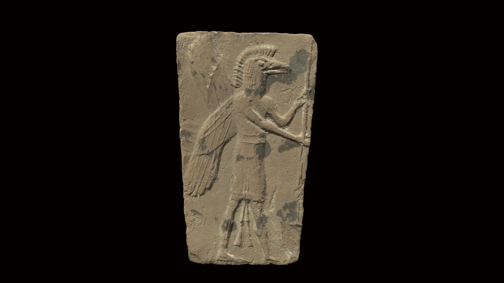 Bird-headed Genie Plaque