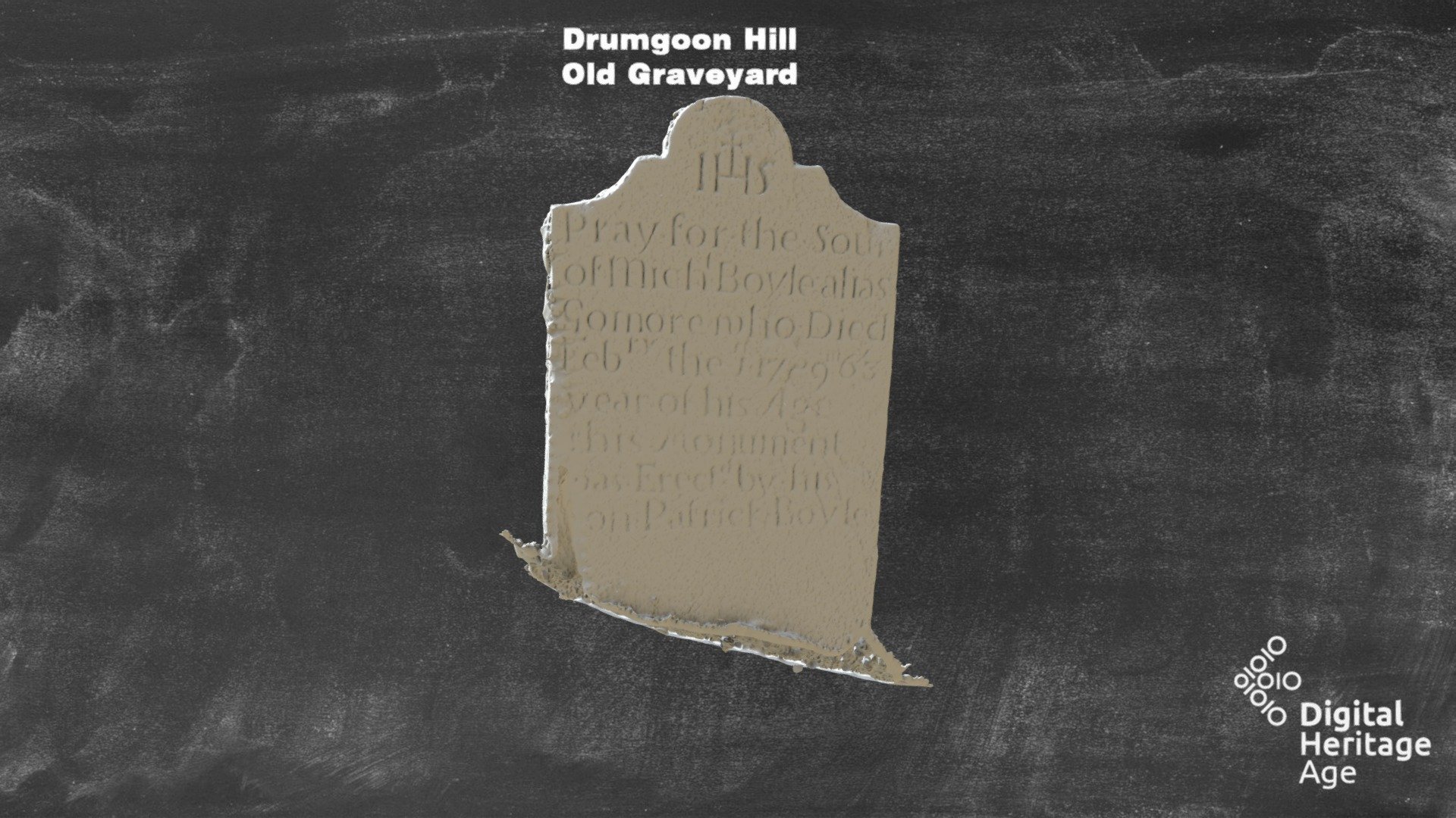 Drumgoon Hill - Old Graveyard Headstone 568