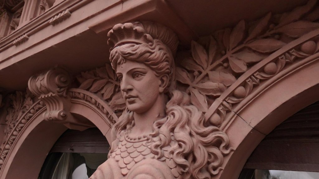 a sculpture in Heidelberg, Germany