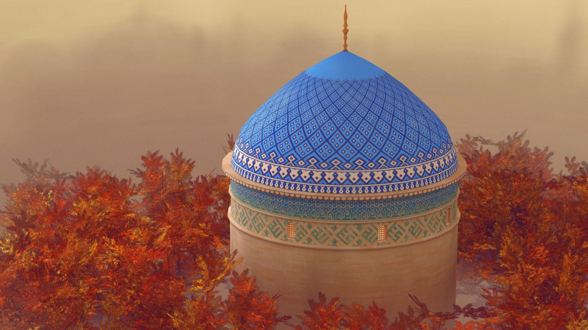 Islamic Dome - Yazd