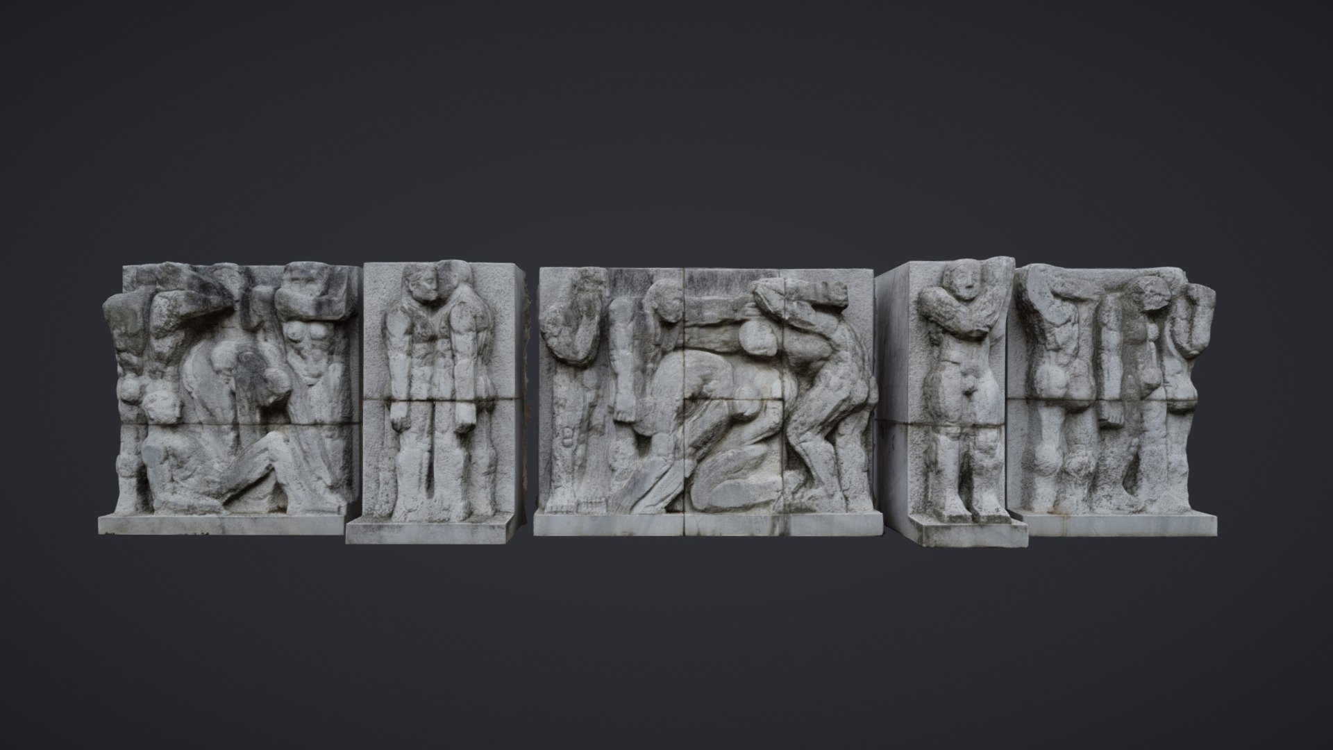 Marx-Engels Forum - Marble Relief