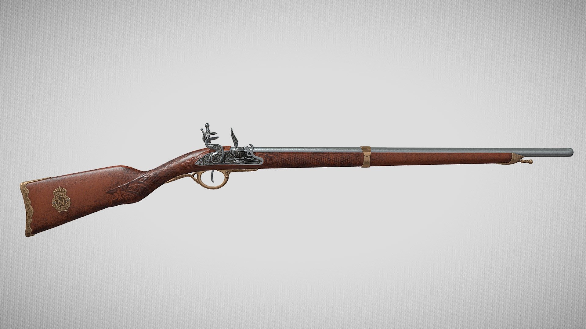 NAPOLEON'S RIFLE, FRANCE 1807 (Game Ready)