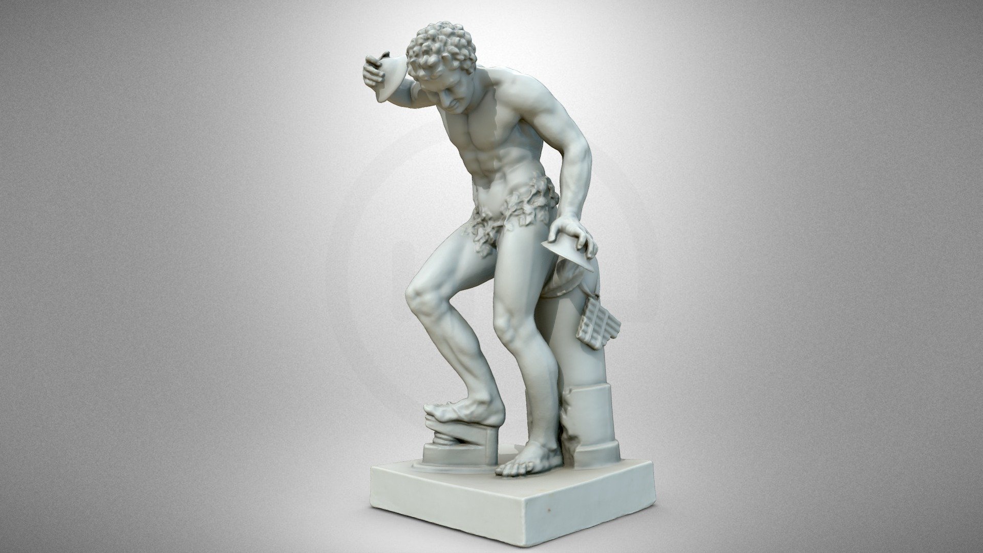 Faun with cymbals