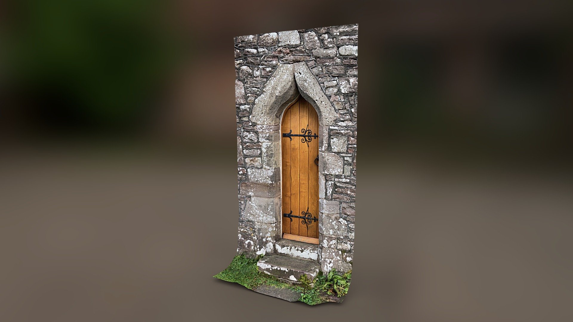 Door,  St. Peter's Church of Llanwenarth Citra