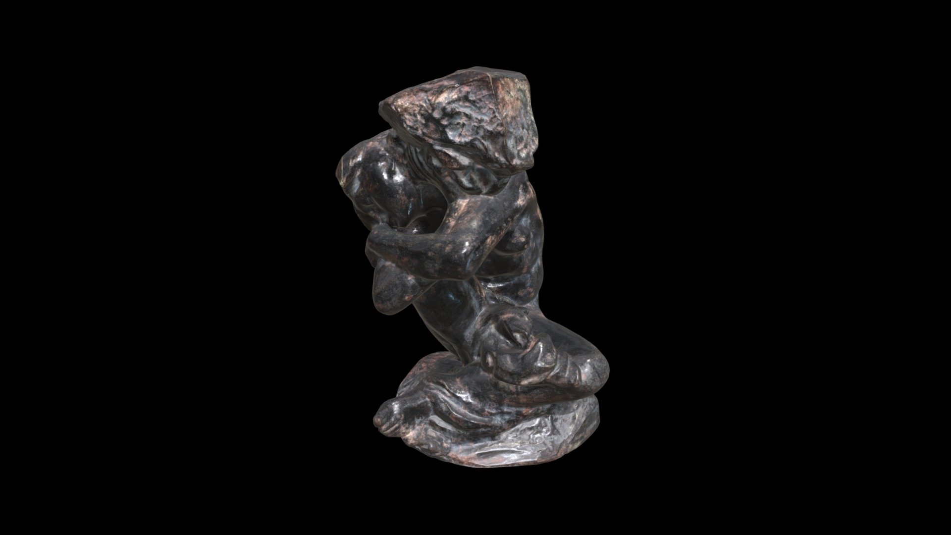 1946.352 Fallen Caryatid Carrying Her Stone