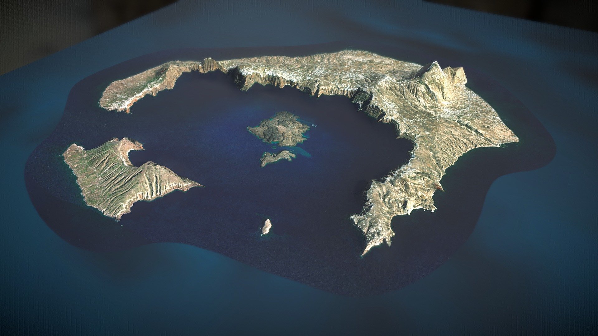 Santorini - Thera Greek Minoan Volcano Island