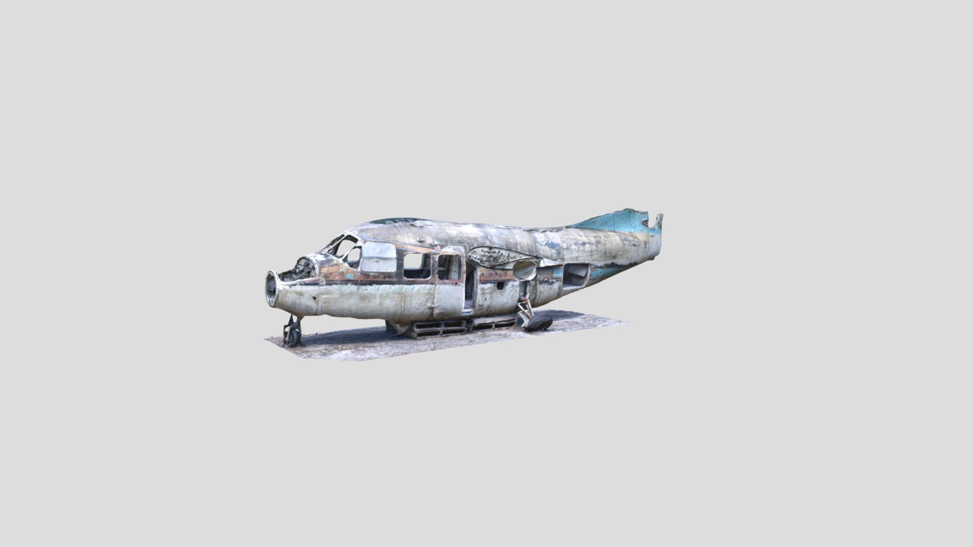 Piaggio P-166 Portofino wrecked Airplane