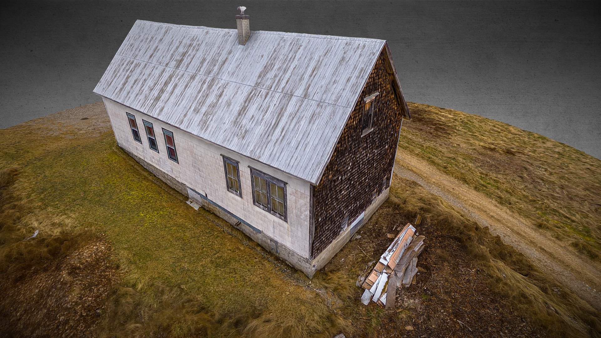 White House In The Back Roads Photogrammetry
