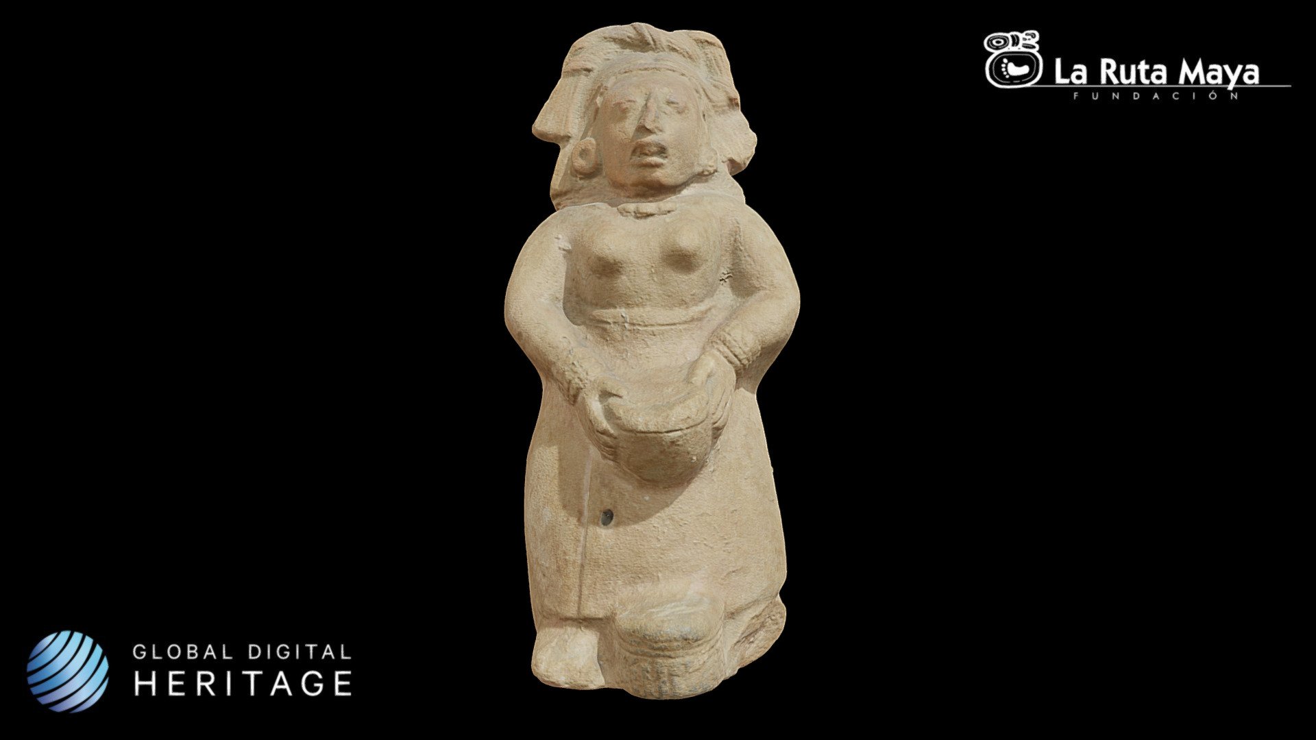 Female Figurine Holding a Bowl with Both Hands