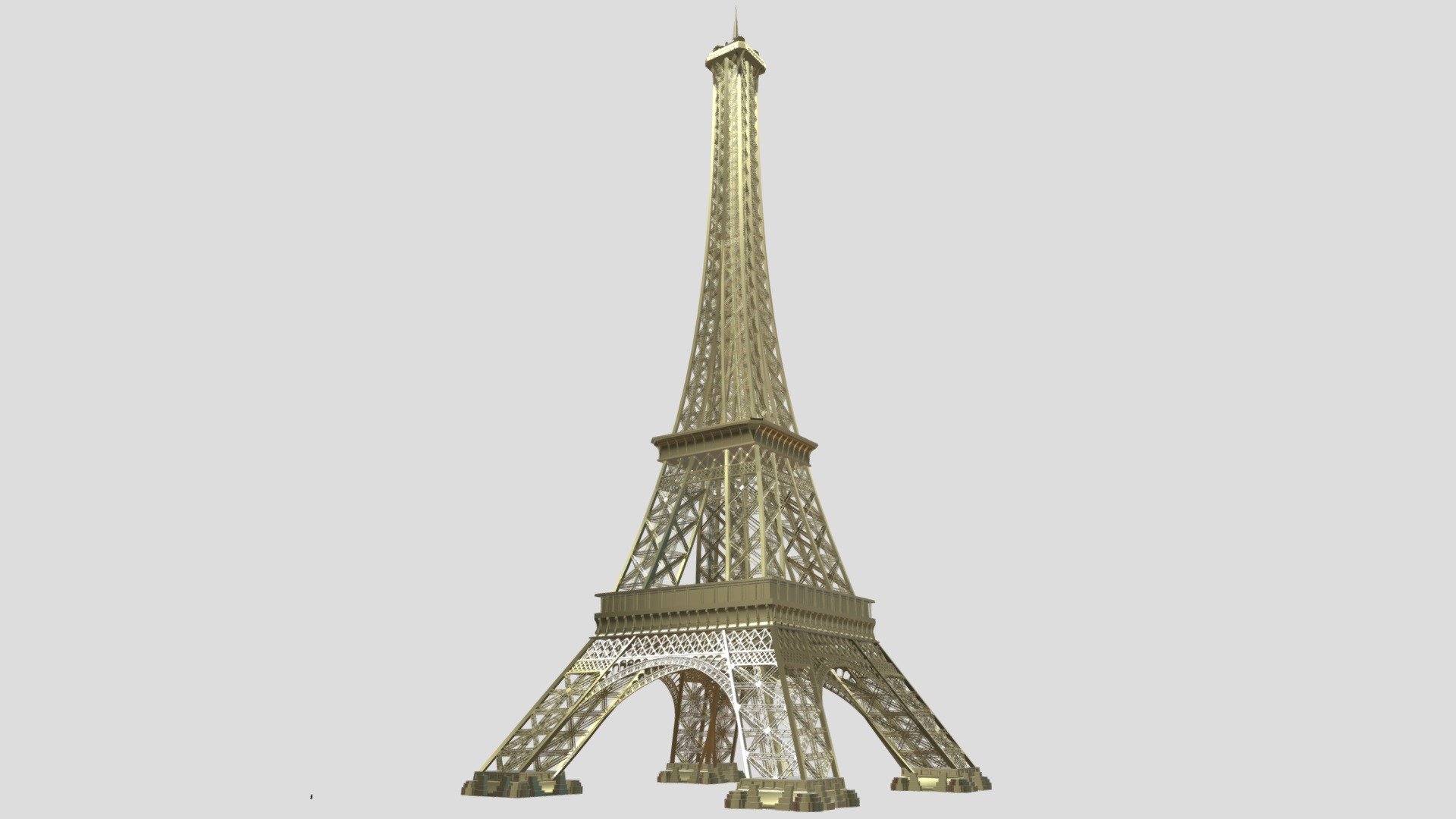 Eiffel Tower model 3D with best quality