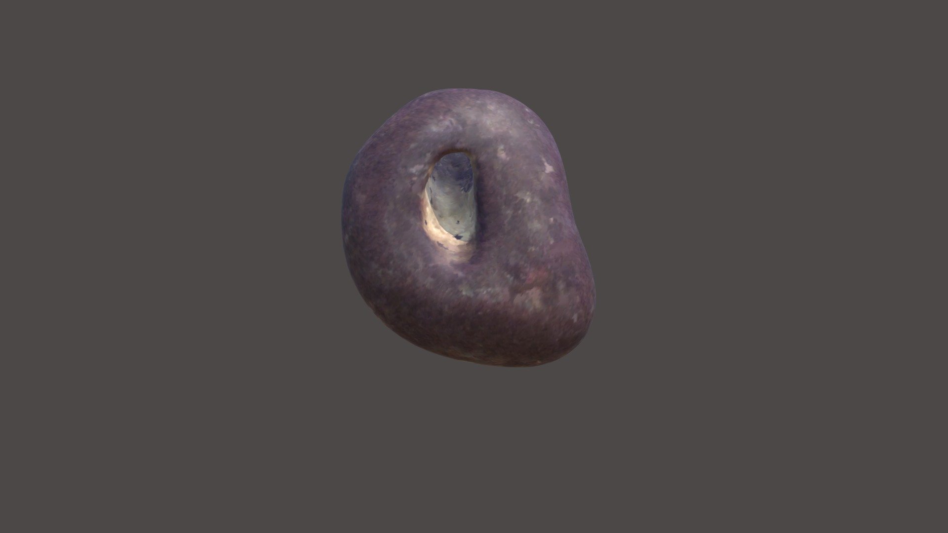 FR034, Late Archaic, Drilled Pebble Hematite