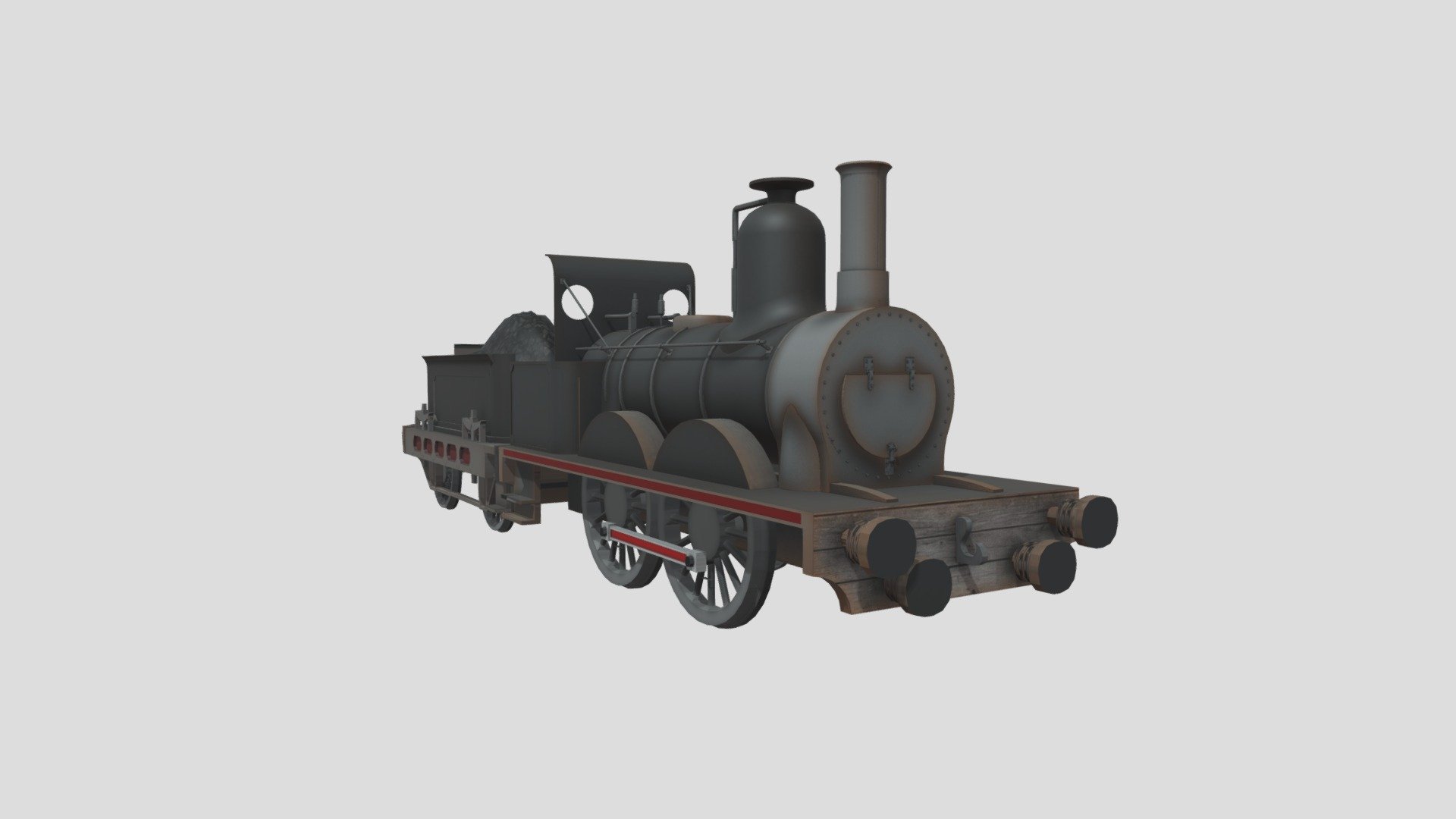 Old 0-4-0 Steam Locomotive