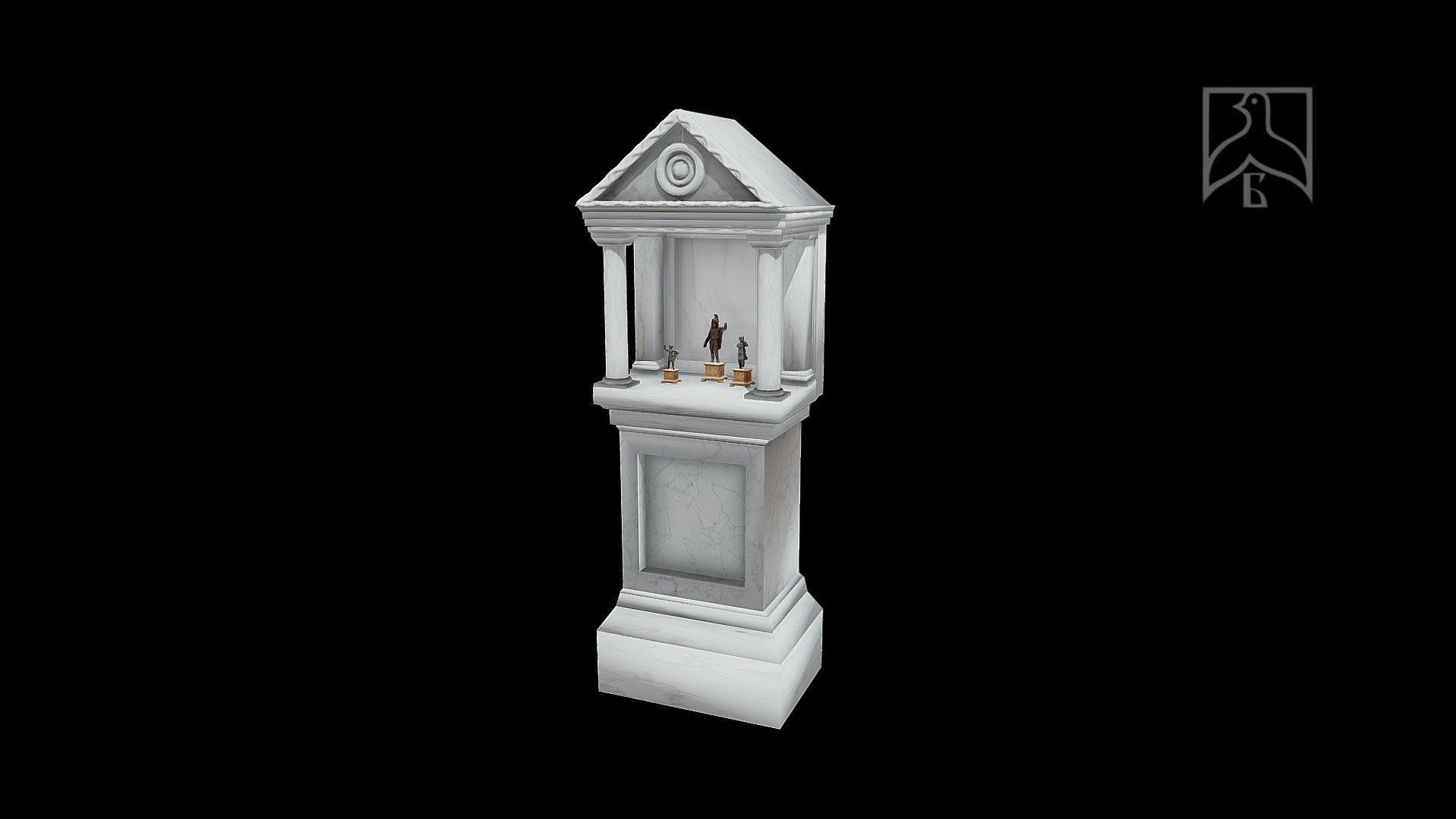 Reconstruction of a roman household shrine