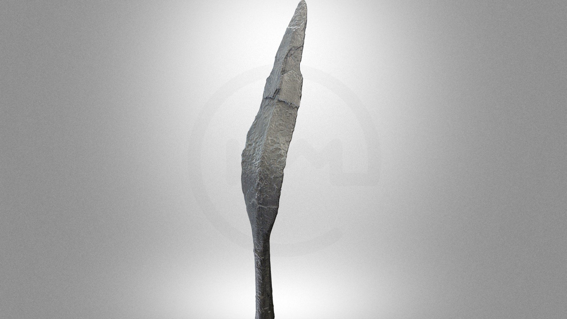 Iron head of pole weapon – javelin