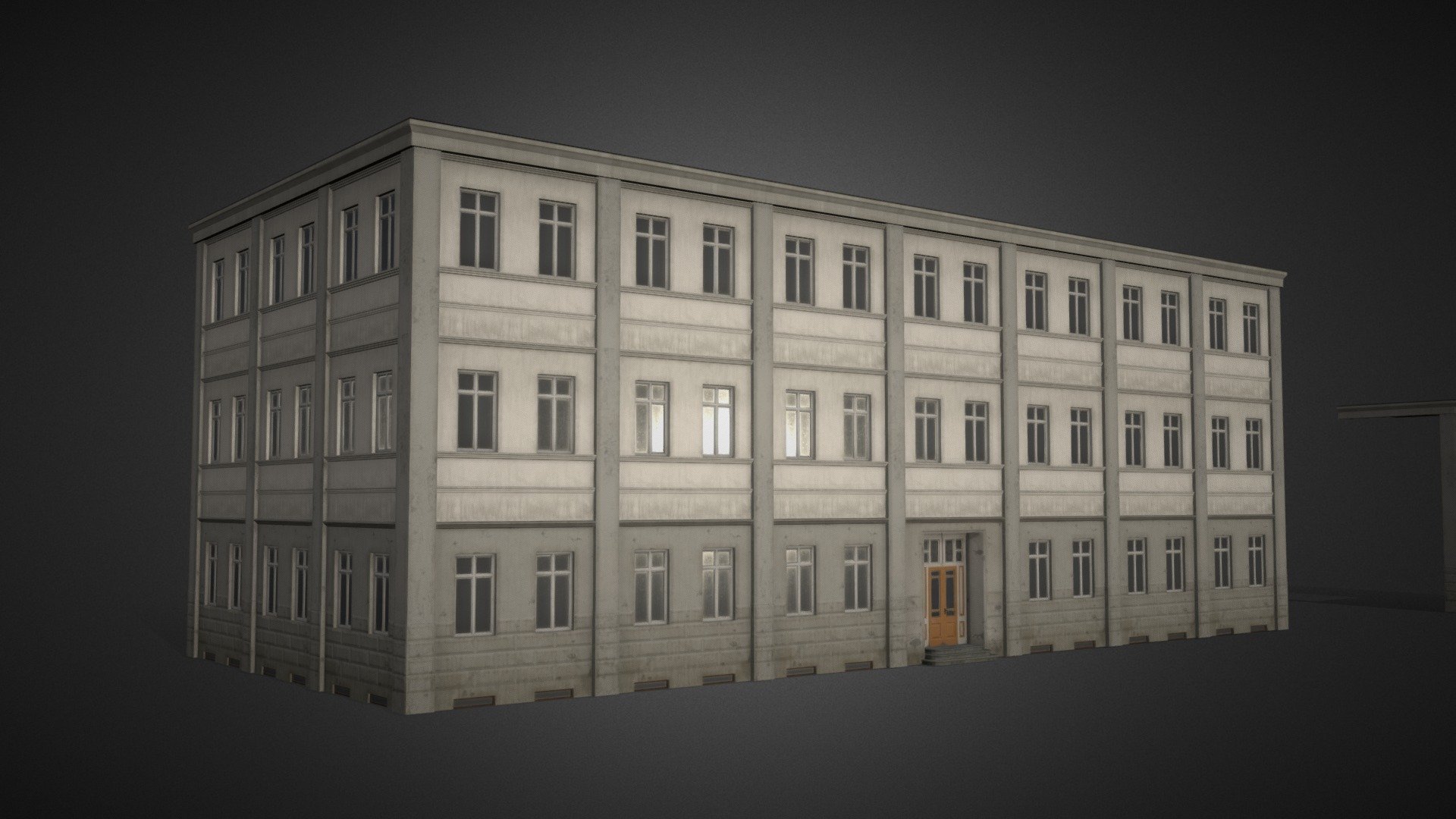 Low-poly Modular Building Tenement House