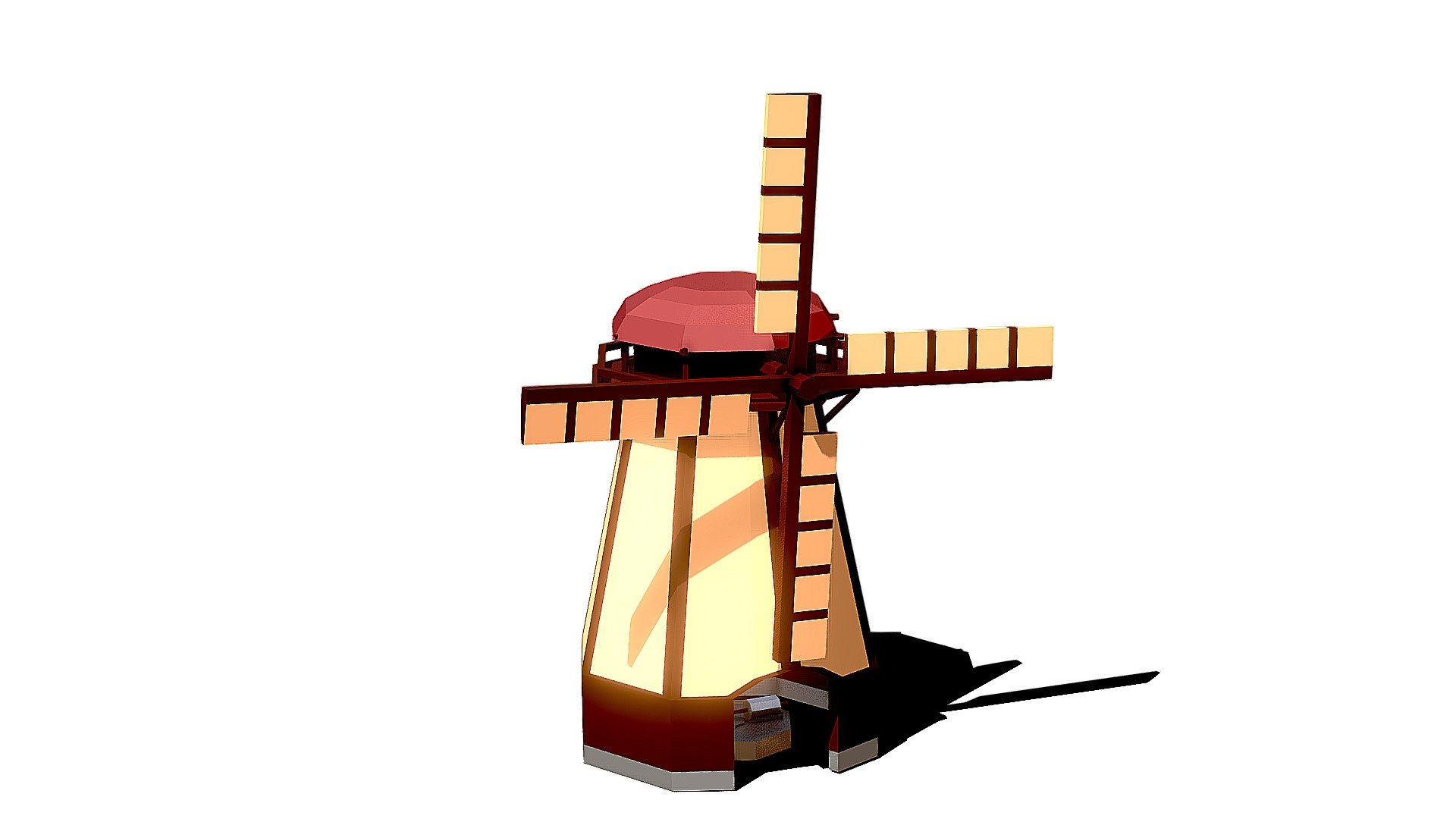 Lowpoly Windmill - Animated