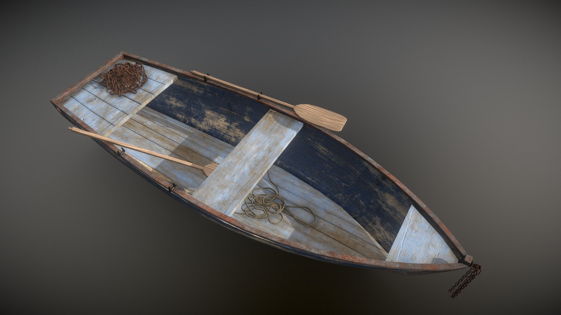 Wooden fishing boat