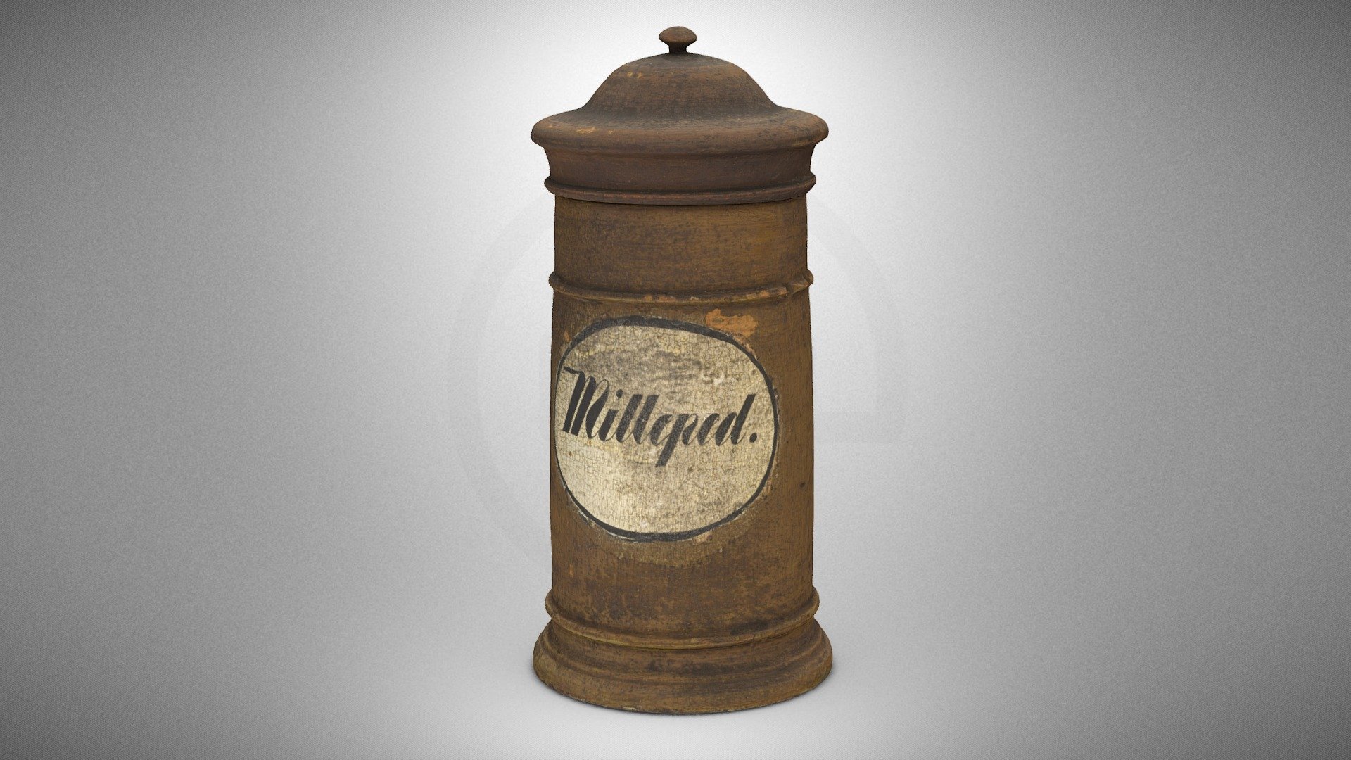 Apothecary container for dried centipedes