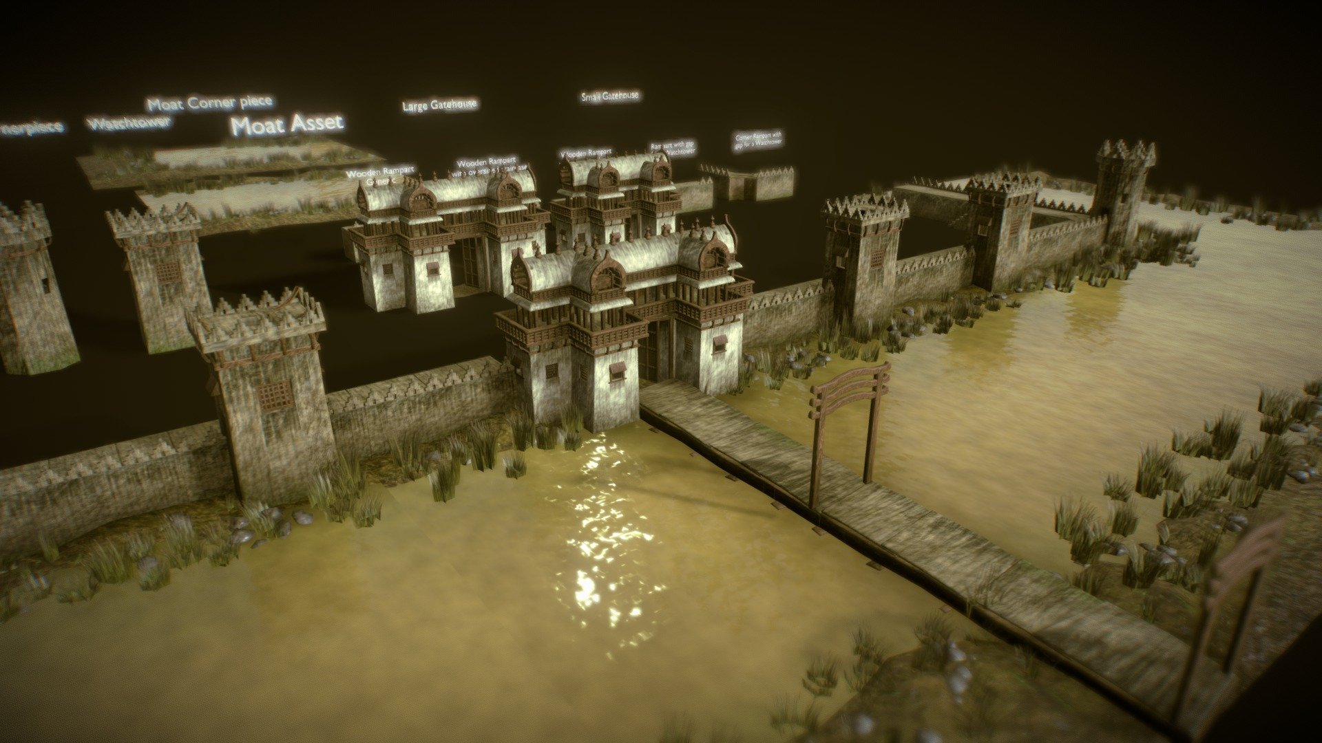 Ancient Fortress Asset Pack (Mauryan style)