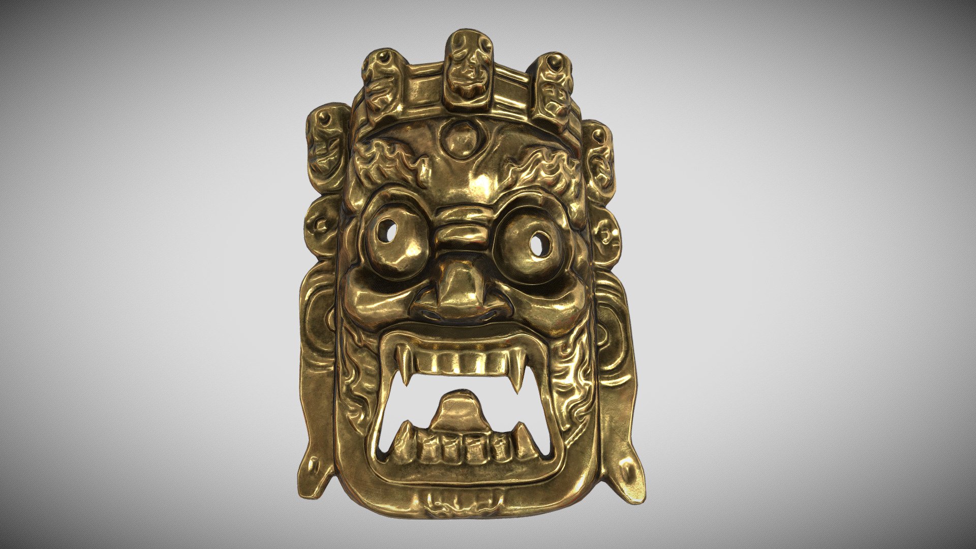 Metal Tribal mask