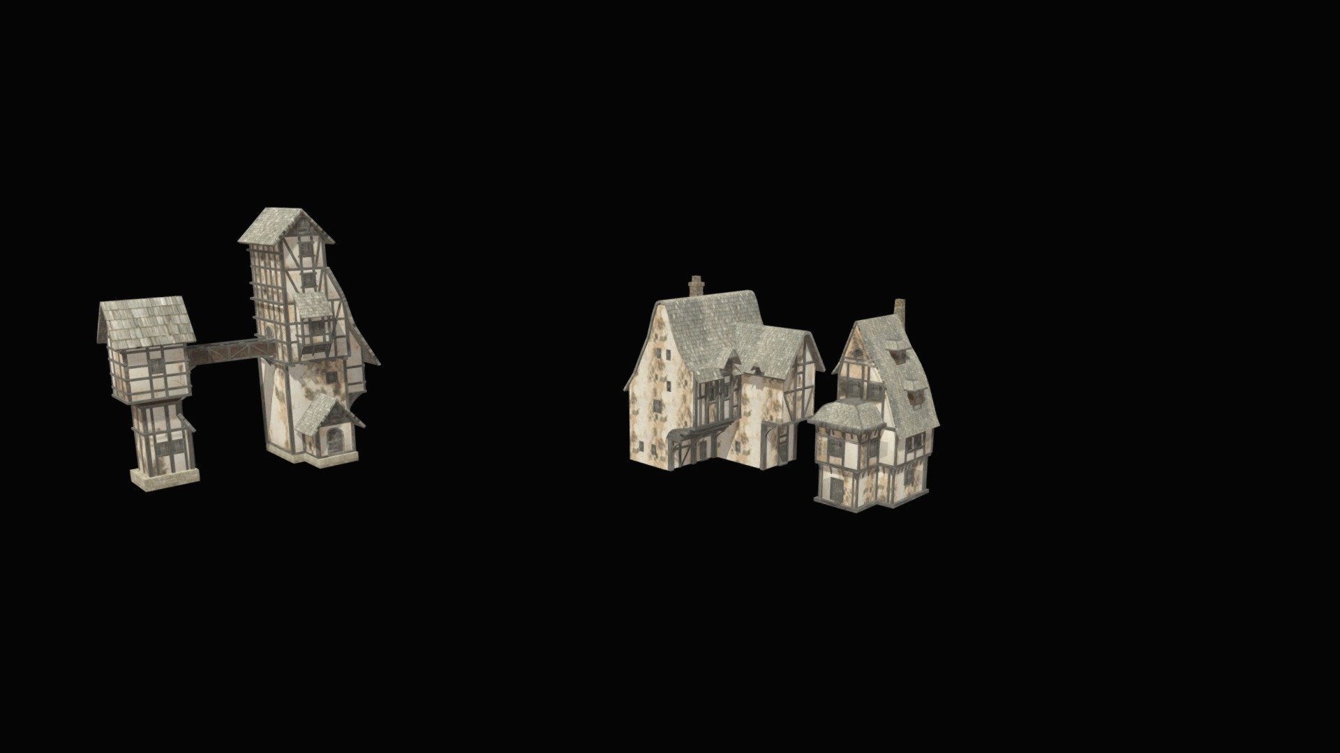 Pack 3 Medieval House