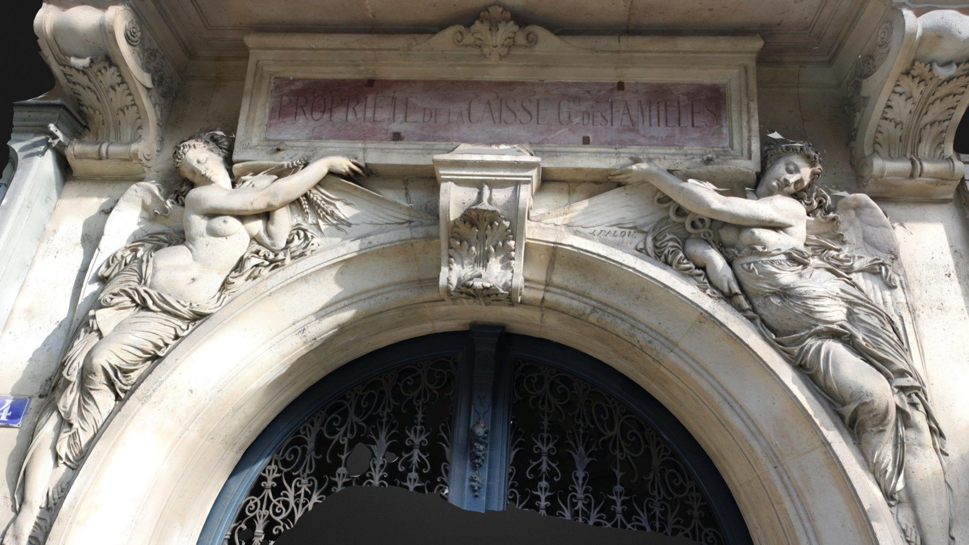 Sculpture in Rue de la Paix, Paris