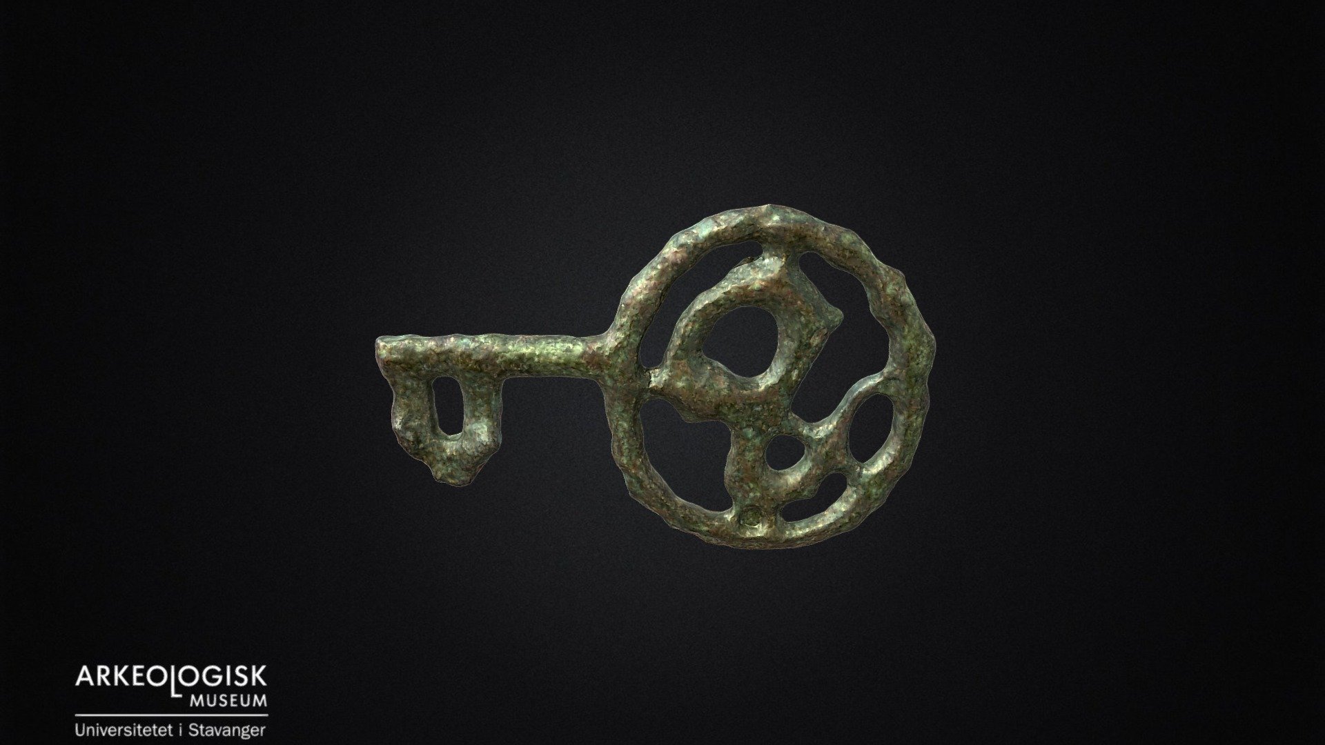 Key in bronze, viking age
