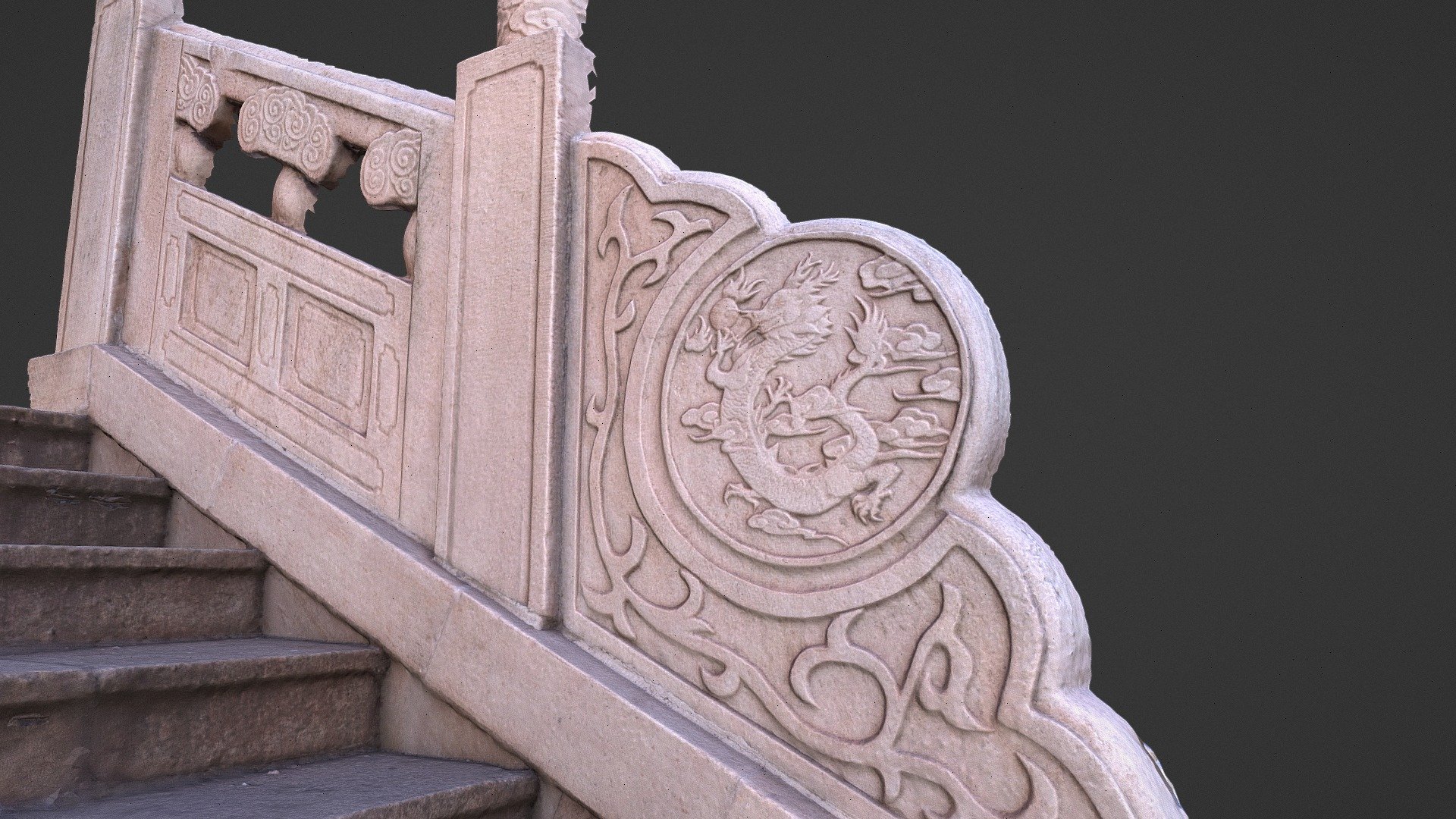 Chinese ancient building guardrail