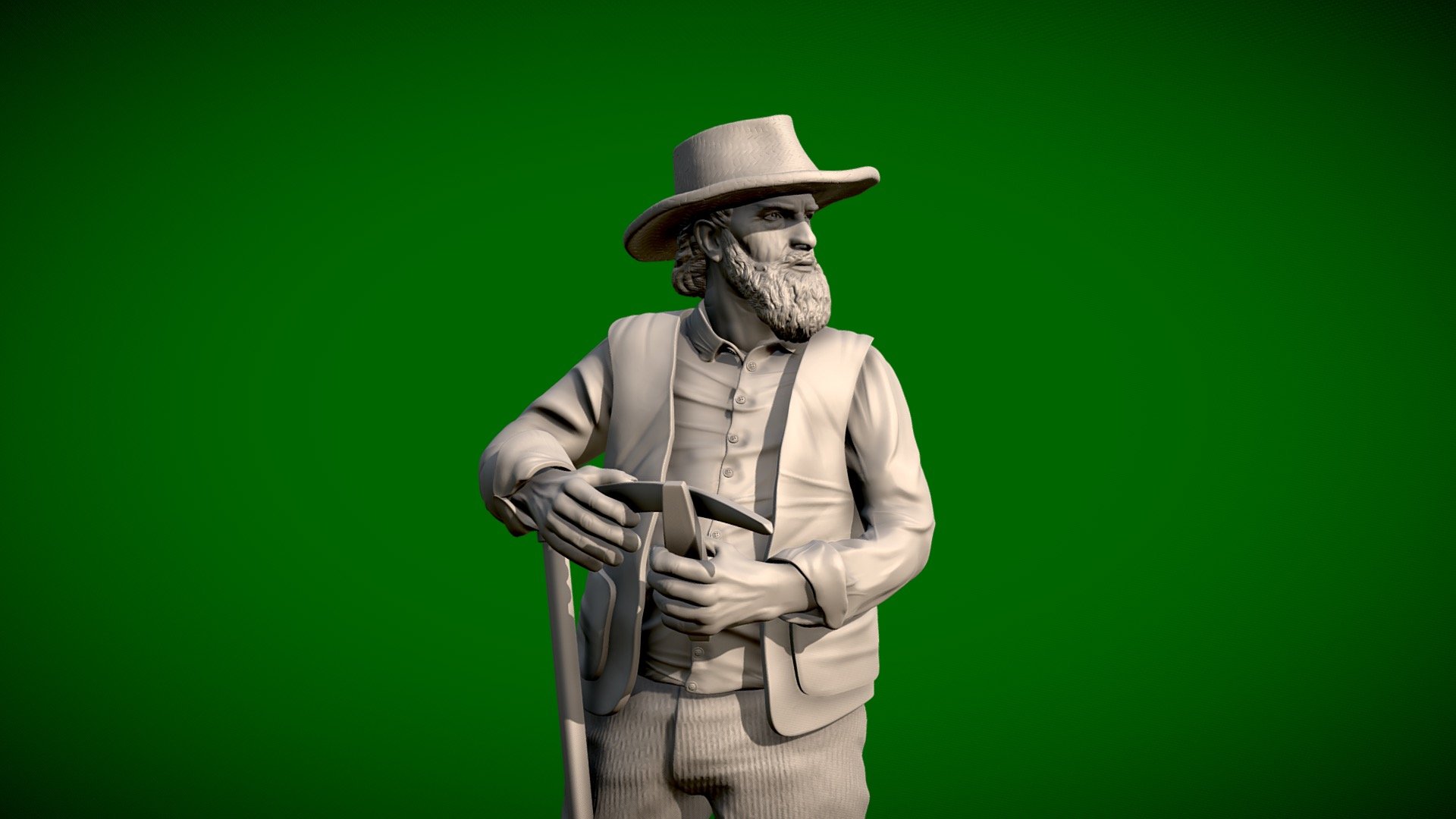 Farm worker - 3d printable