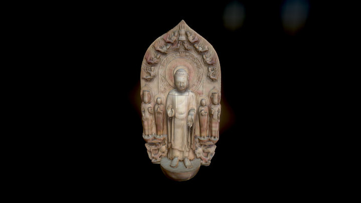 1993.108 Stele with Shakyamuni and Maitreya