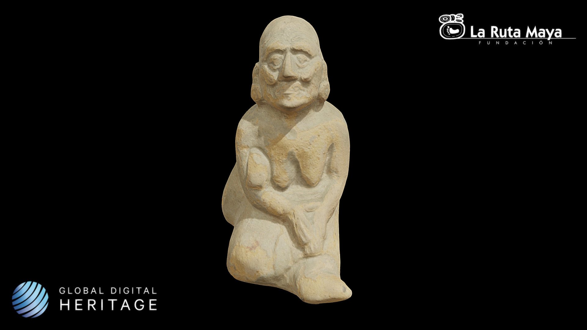 Figurine of an elderly woman