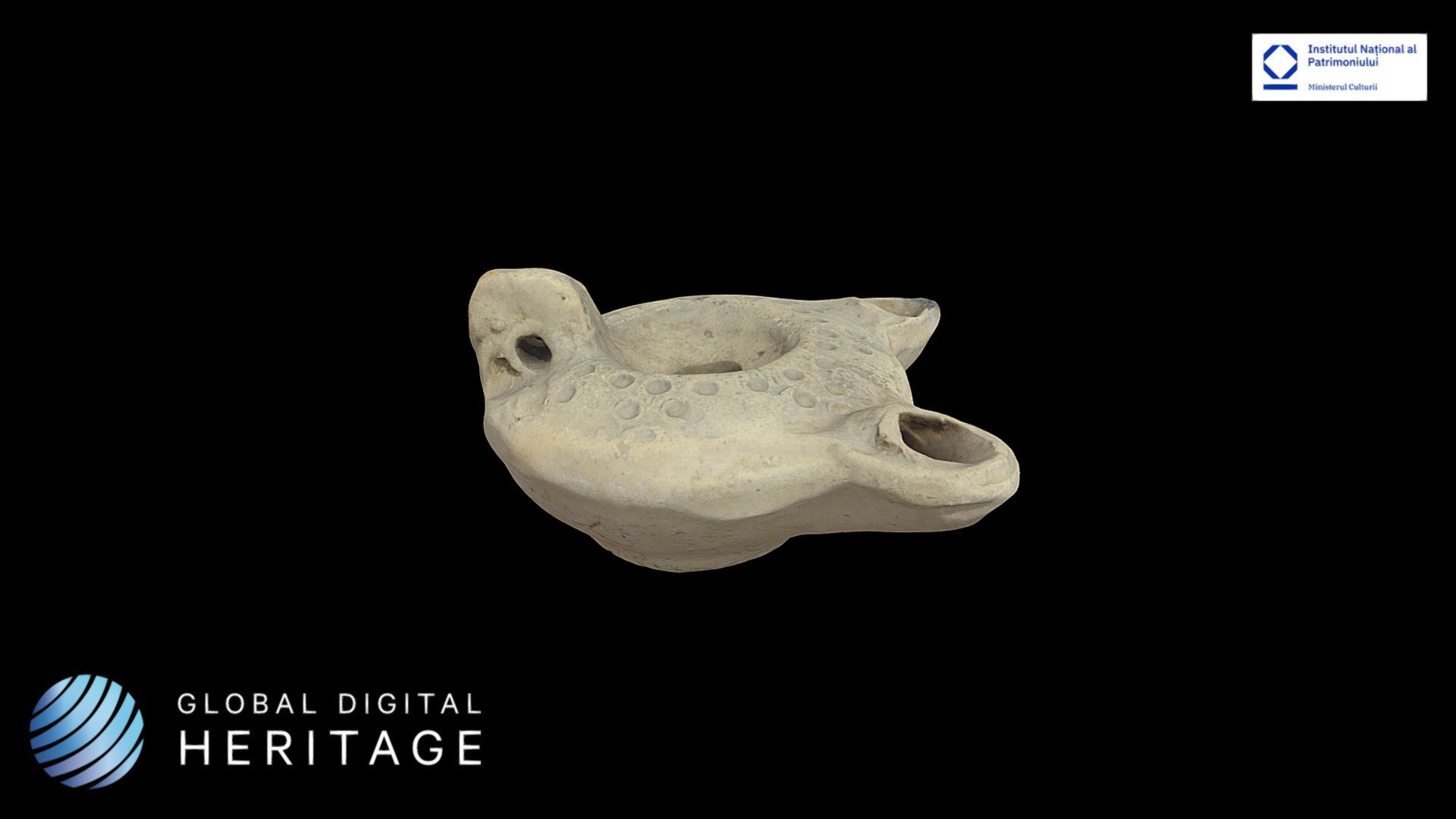 Ceramic oil lamp