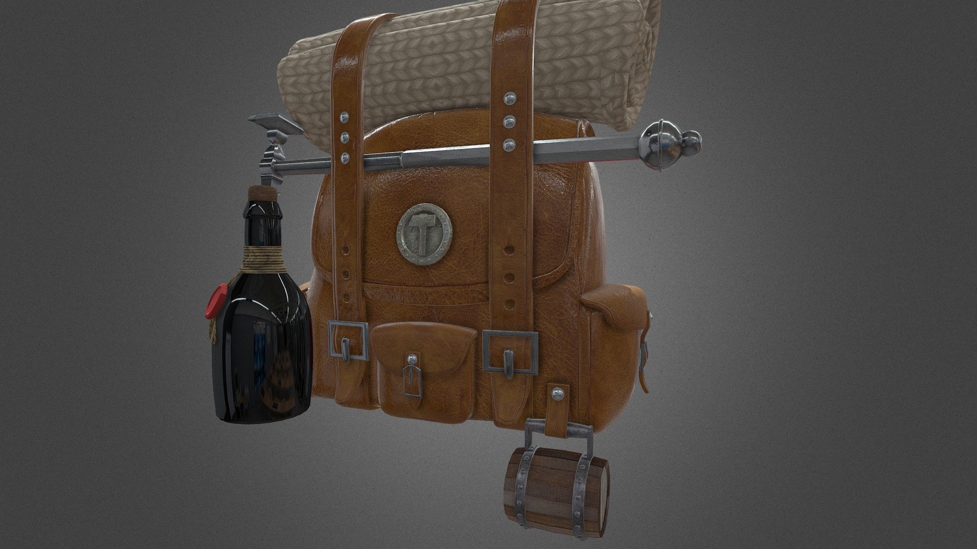 Fantasy Dwarf backpack