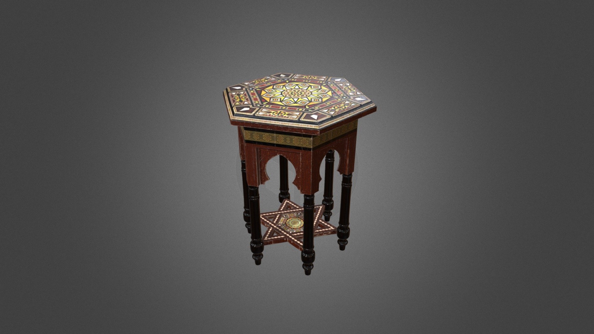 Inlaid Syrian Table